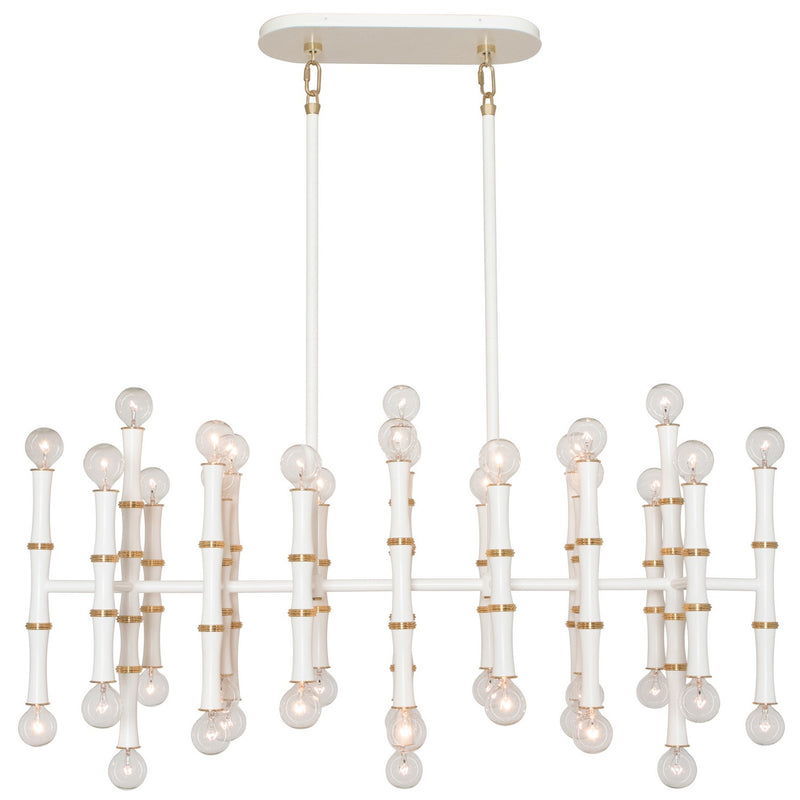 Robert Abbey MDY77 42 Light Pendant, Matte Daisy w/Modern Brass