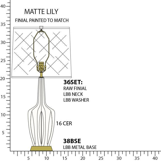 Robert Abbey MLY38 One Light Table Lamp, Matte Lily Glazed Ceramic w/Warm Brass