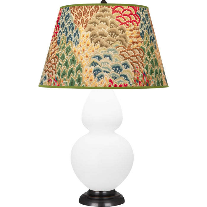 Robert Abbey MLY57F One Light Table Lamp, Matte Lily Glazed Ceramic w/Deep Patina Bronzeed