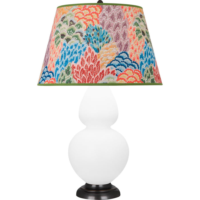 Robert Abbey MLY57S One Light Table Lamp, Matte Lily Glazed Ceramic w/Deep Patina Bronzeed