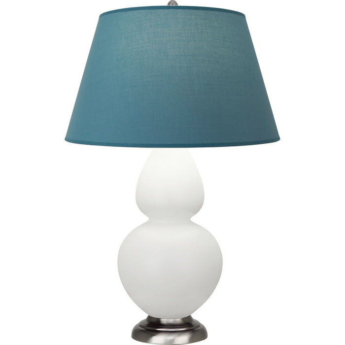 Robert Abbey MLY59B One Light Table Lamp, Matte Lily Glazed Ceramic w/Antique Silvered