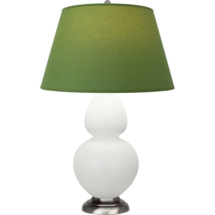 Robert Abbey MLY59G One Light Table Lamp, Matte Lily Glazed Ceramic w/Antique Silvered