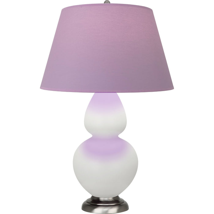 Robert Abbey MLY59L One Light Table Lamp, Matte Lily Glazed Ceramic w/Antique Silvered