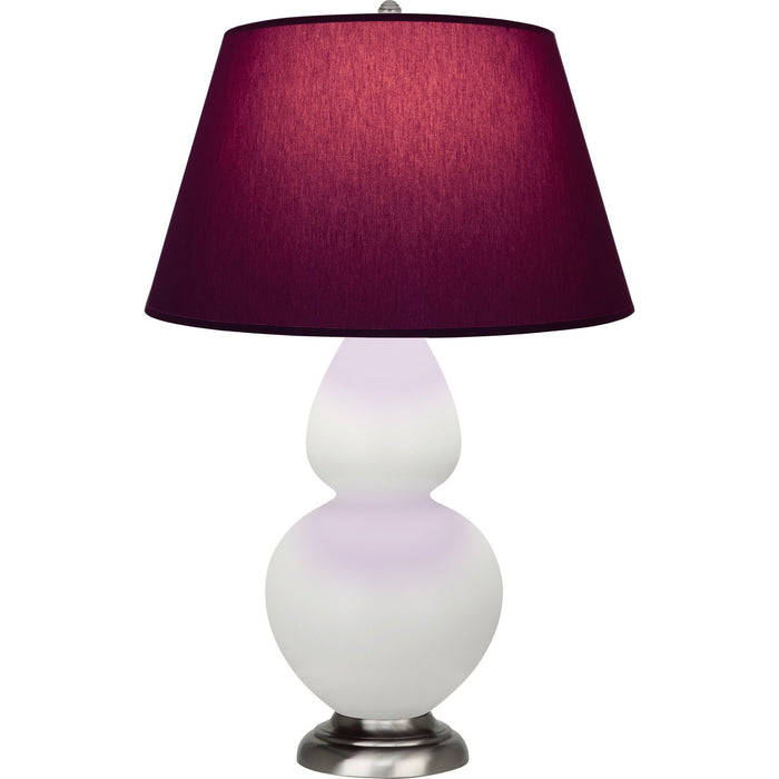 Robert Abbey MLY59P One Light Table Lamp, Matte Lily Glazed Ceramic w/Antique Silvered