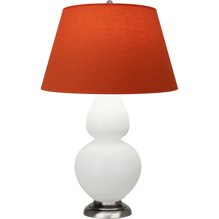 Robert Abbey MLY59T One Light Table Lamp, Matte Lily Glazed Ceramic w/Antique Silvered