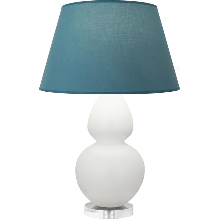 Robert Abbey MLY62B One Light Table Lamp, Matte Lily Glazed Ceramic w/Lucite
