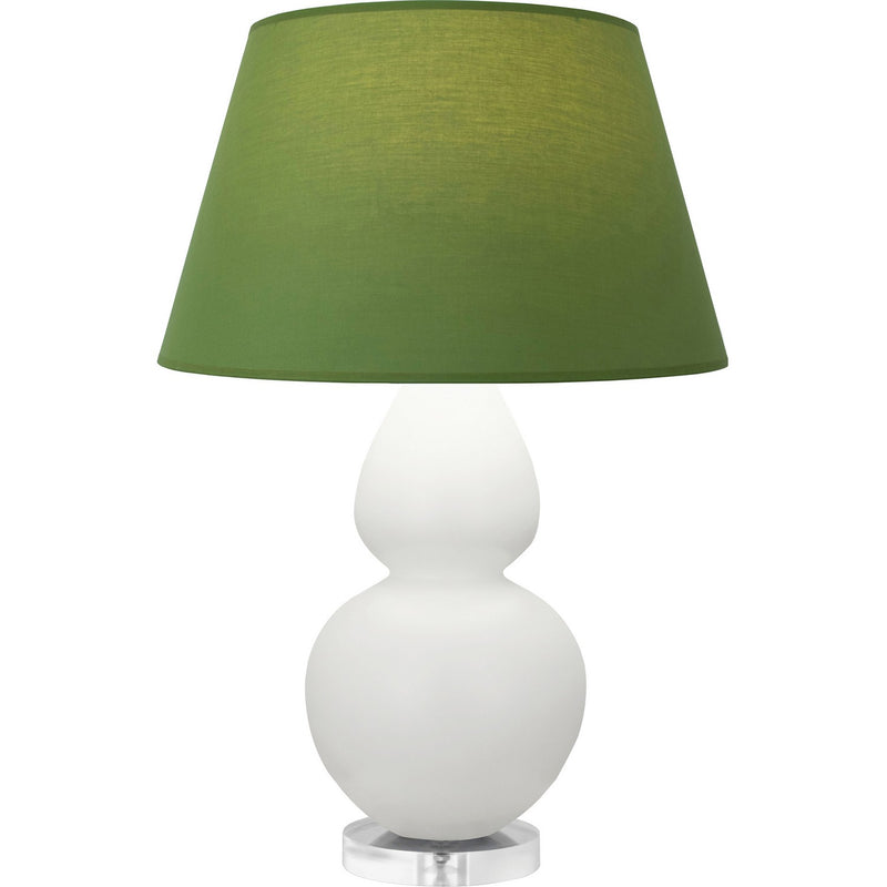 Robert Abbey MLY62G One Light Table Lamp, Matte Lily Glazed Ceramic w/Lucite