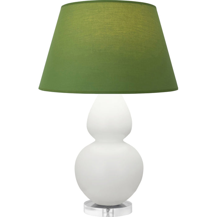 Robert Abbey MLY62G One Light Table Lamp, Matte Lily Glazed Ceramic w/Lucite