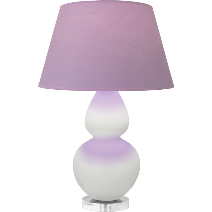 Robert Abbey MLY62L One Light Table Lamp, Matte Lily Glazed Ceramic w/Lucite