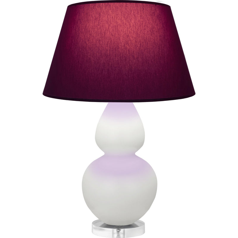 Robert Abbey MLY62P One Light Table Lamp, Matte Lily Glazed Ceramic w/Lucite
