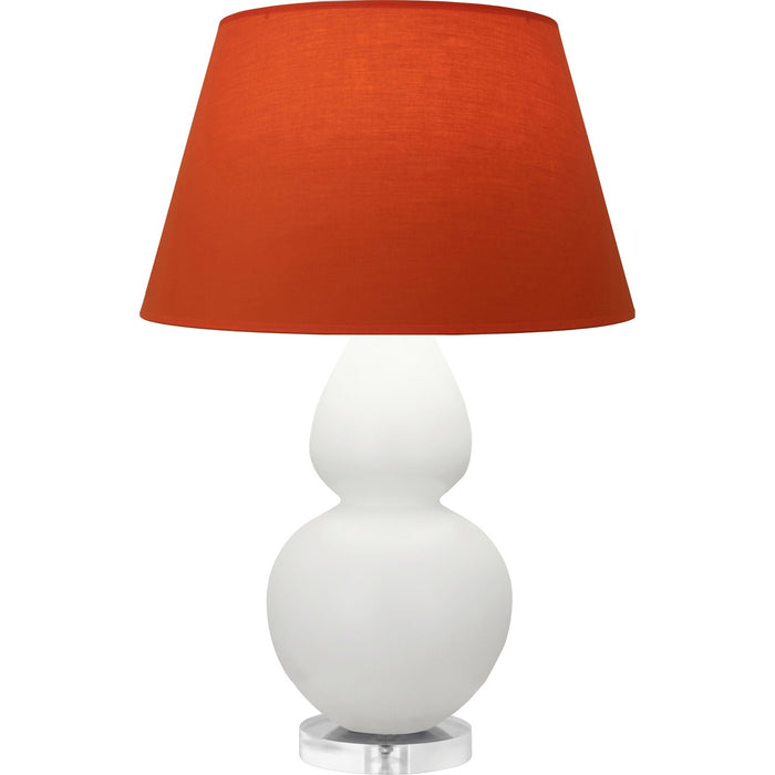Robert Abbey MLY62T One Light Table Lamp, Matte Lily Glazed Ceramic w/Lucite