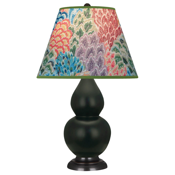 Robert Abbey MOS11S One Light Accent Lamp, Matte Obsidian Glazed Ceramic w/Deep Patina Bronzeed