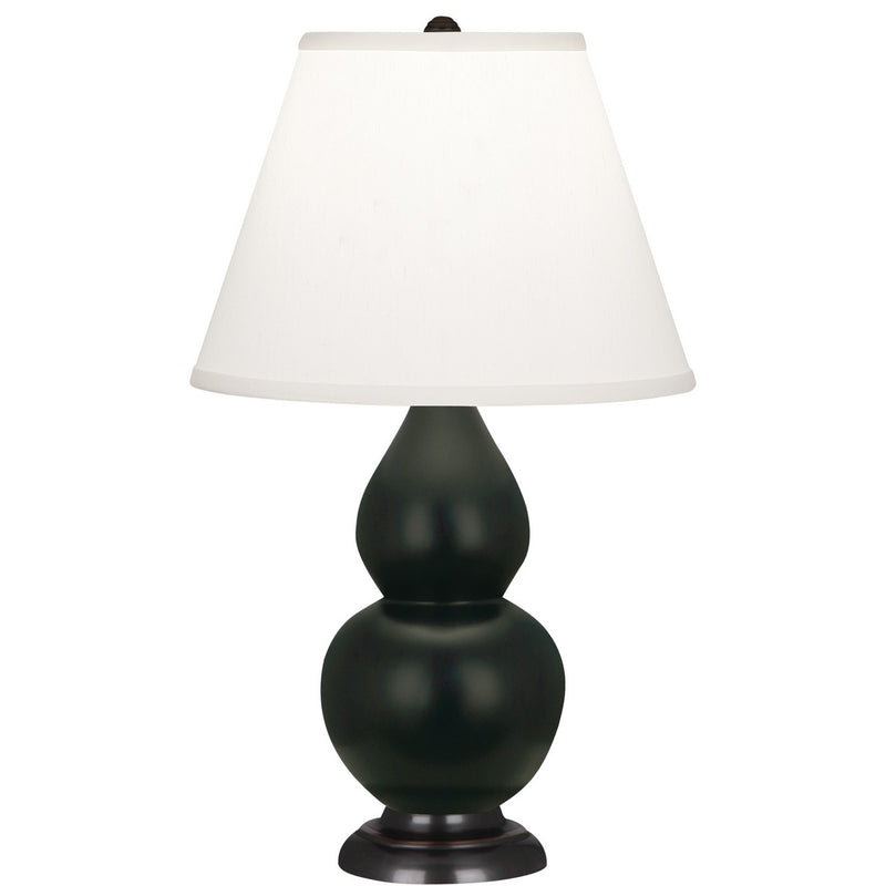 Robert Abbey MOS51 One Light Accent Lamp, Matte Obsidian Glazed Ceramic w/Deep Patina Bronzeed