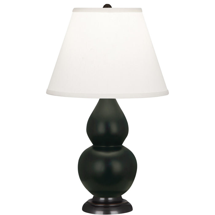 Robert Abbey MOS51 One Light Accent Lamp, Matte Obsidian Glazed Ceramic w/Deep Patina Bronzeed