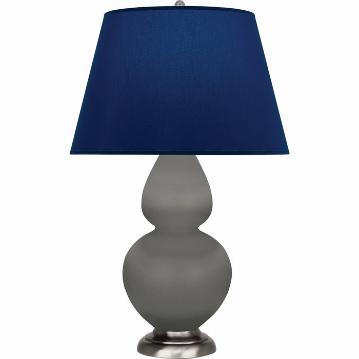 Robert Abbey MST59N One Light Table Lamp, Matte Smokey Taupe Glazed Ceramic w/Antique Silvered