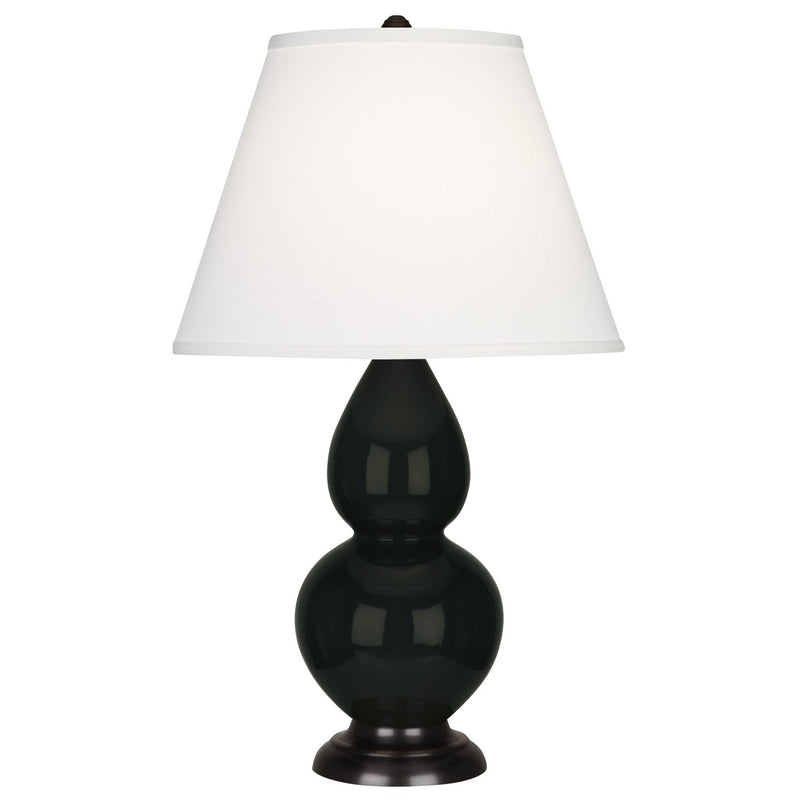 Robert Abbey OS11X One Light Accent Lamp, Obsidian Glazed Ceramic w/Deep Patina Bronzeed