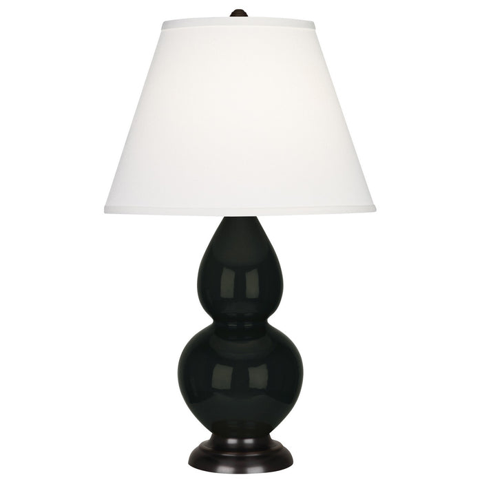 Robert Abbey OS11X One Light Accent Lamp, Obsidian Glazed Ceramic w/Deep Patina Bronzeed
