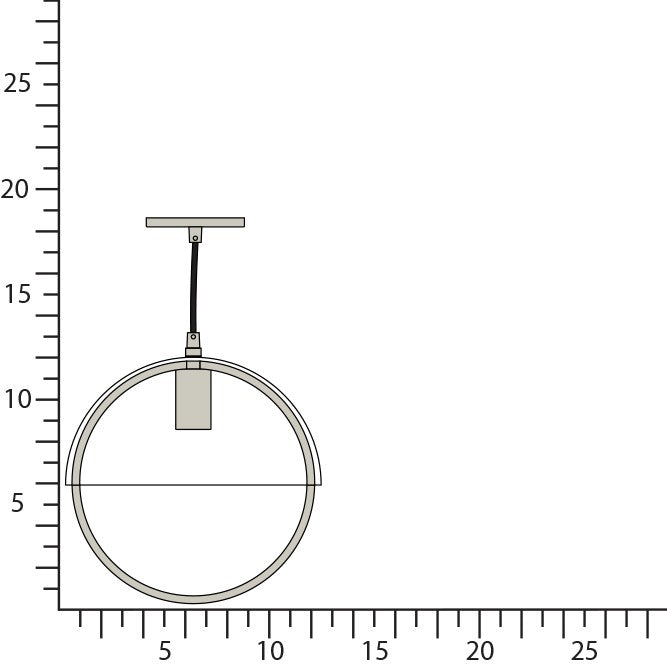 Robert Abbey P602WHT One Light Pendant, Pewter w/White Painted Metal