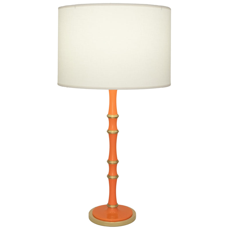 Robert Abbey PM71 One Light Table Lamp, Pumpkin w/Modern Brass
