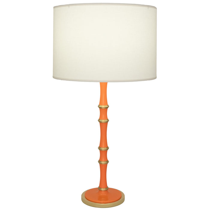 Robert Abbey PM71 One Light Table Lamp, Pumpkin w/Modern Brass