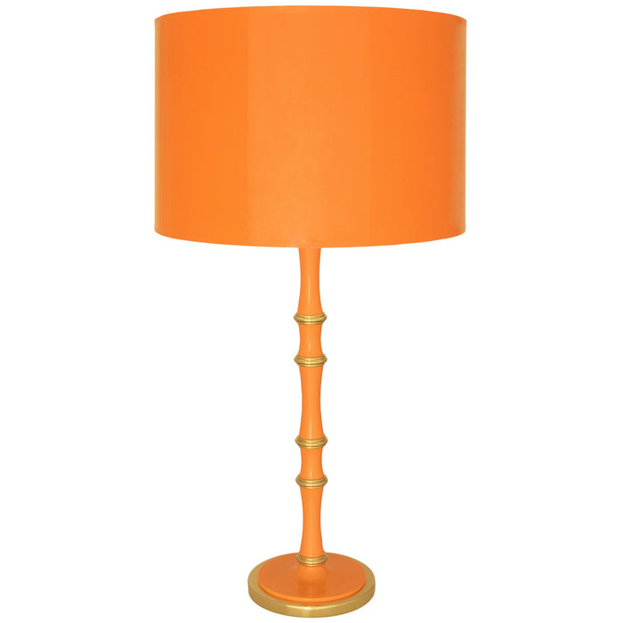 Robert Abbey PM71X One Light Table Lamp, Pumpkin w/Modern Brass