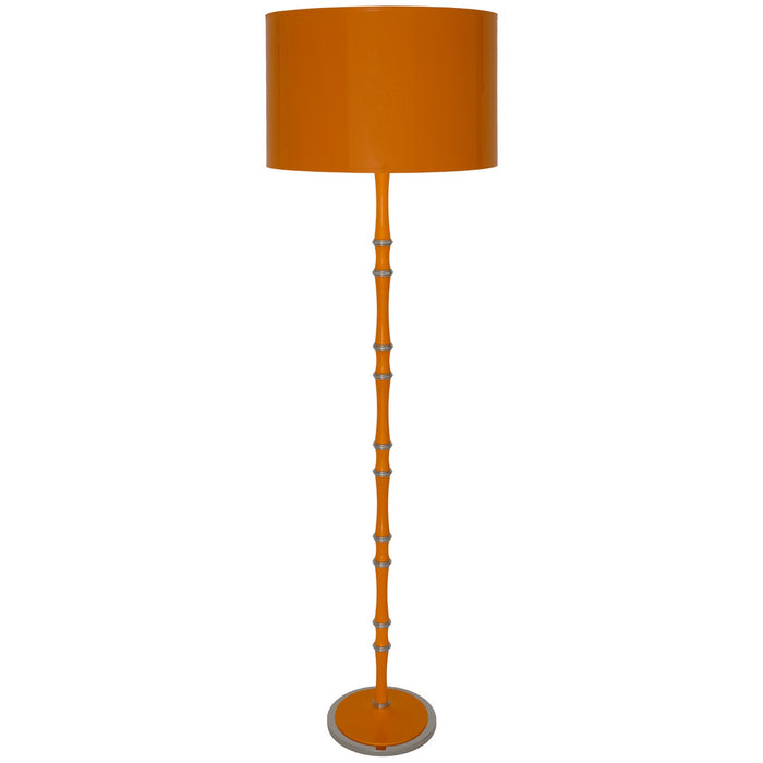 Robert Abbey PM74X One Light Floor Lamp, Pumpkin w/Polished Nickel