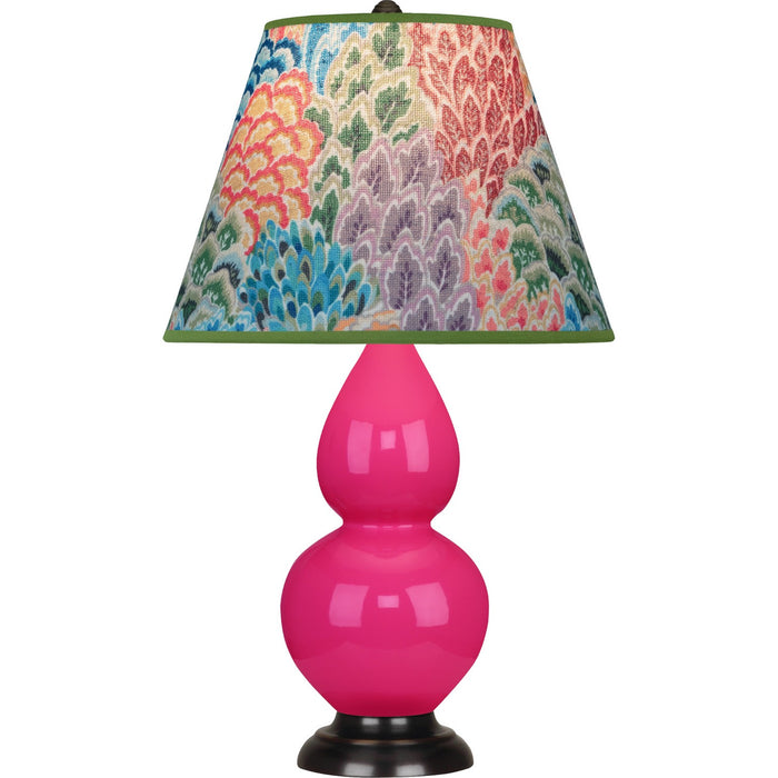 Robert Abbey RZ11S One Light Accent Lamp, Razzle Rose Glazed Ceramic w/Deep Patina Bronzeed