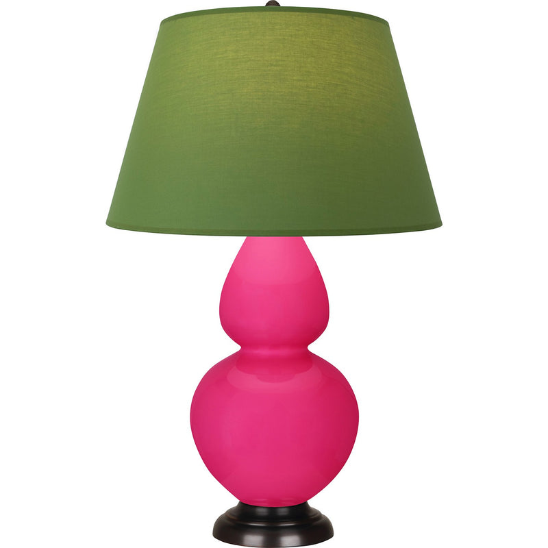 Robert Abbey RZ21G One Light Table Lamp, Razzle Glazed Ceramic w/Deep Patina Bronzeed