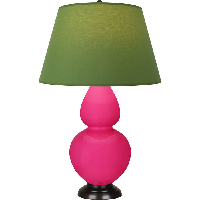 Robert Abbey RZ21G One Light Table Lamp, Razzle Glazed Ceramic w/Deep Patina Bronzeed