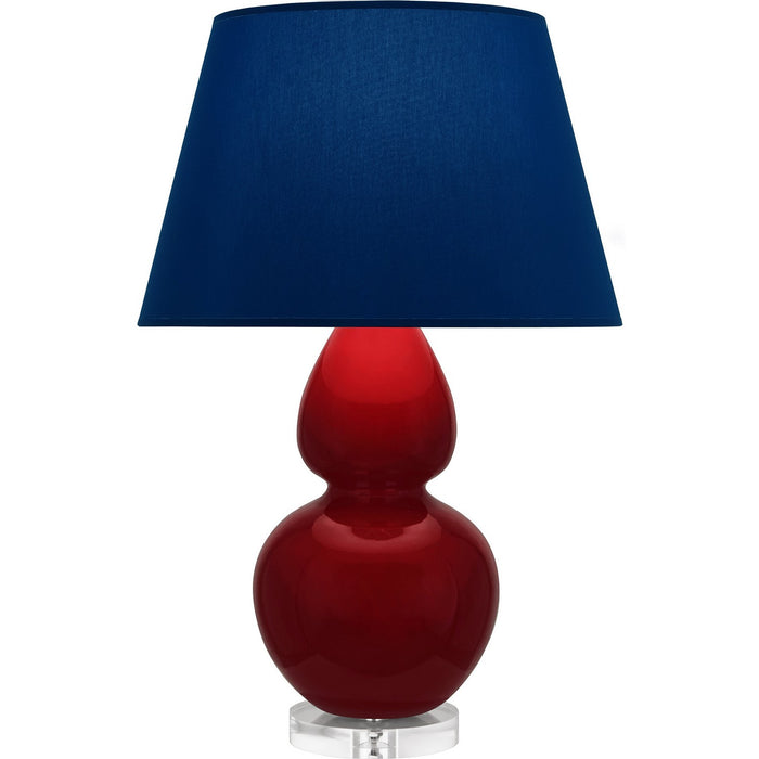 Robert Abbey SA23N One Light Table Lamp, Sangria Glazed Ceramic w/Lucite