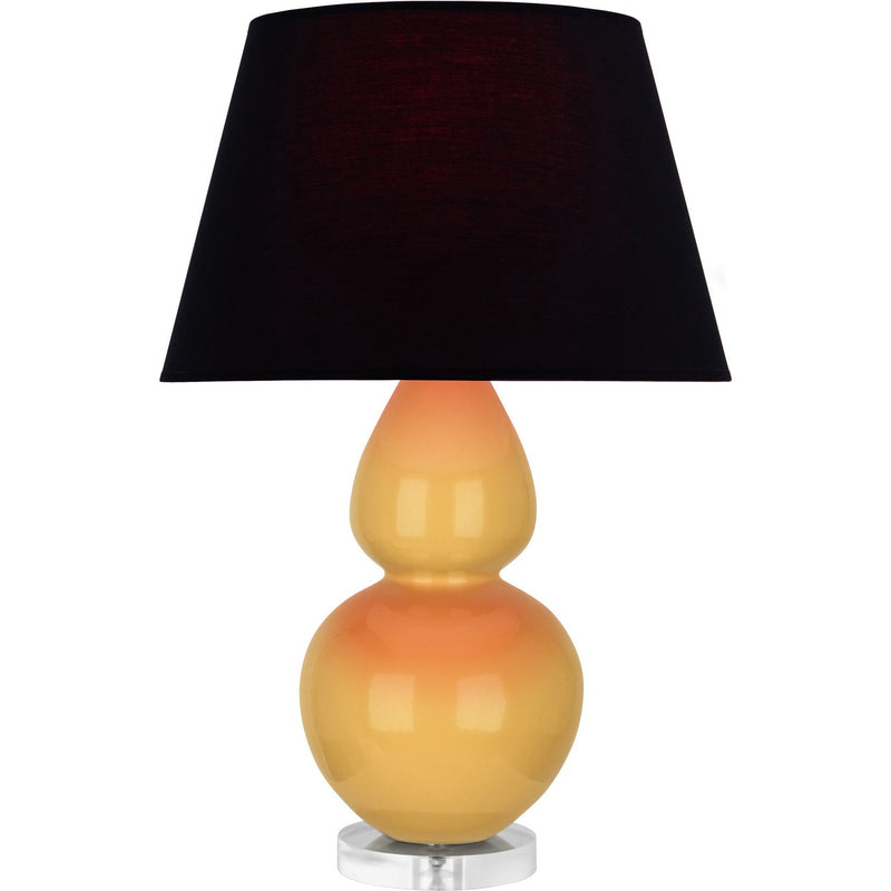 Robert Abbey SU23K One Light Table Lamp, Sunset Glazed Ceramic w/Lucite