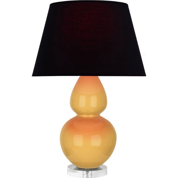 Robert Abbey SU23K One Light Table Lamp, Sunset Glazed Ceramic w/Lucite