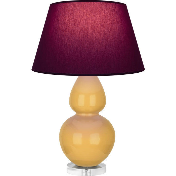 Robert Abbey SU23P One Light Table Lamp, Sunset Glazed Ceramic w/Lucite
