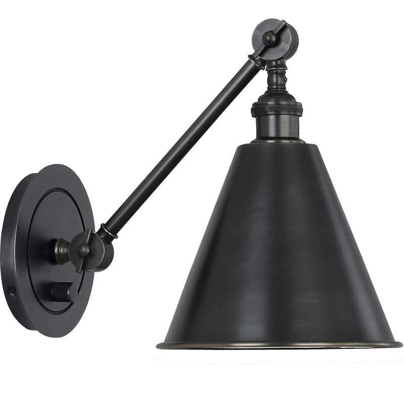 Robert Abbey Z2417 One Light Wall Sconce, Deep Patina Bronze