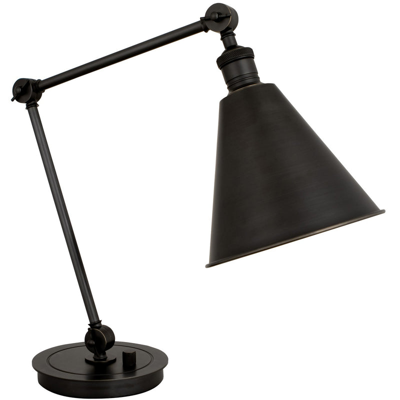 Robert Abbey Z2419 One Light Table Lamp, Deep Patina Bronze