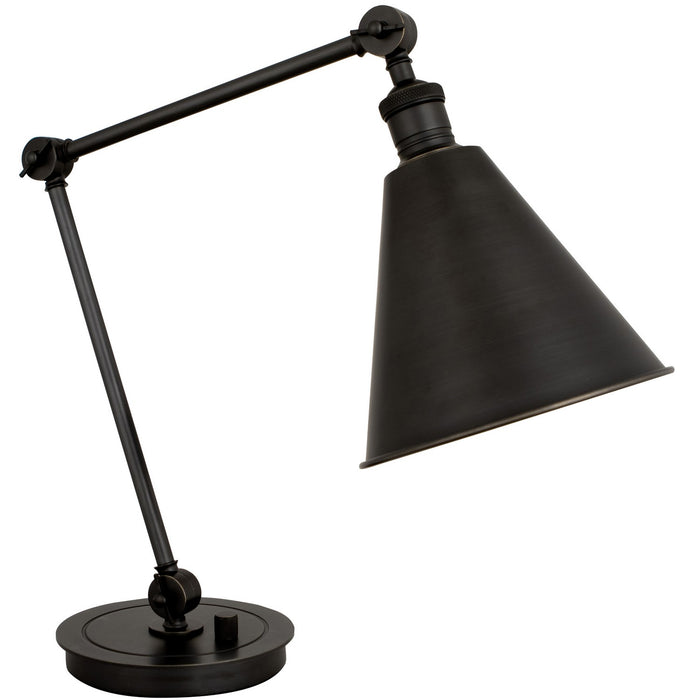Robert Abbey Z2419 One Light Table Lamp, Deep Patina Bronze