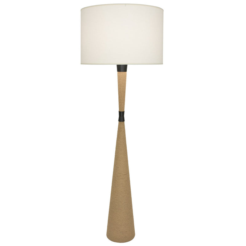 Robert Abbey Z478 One Light Floor Lamp, Natural Rope w/Deep Patina Bronze