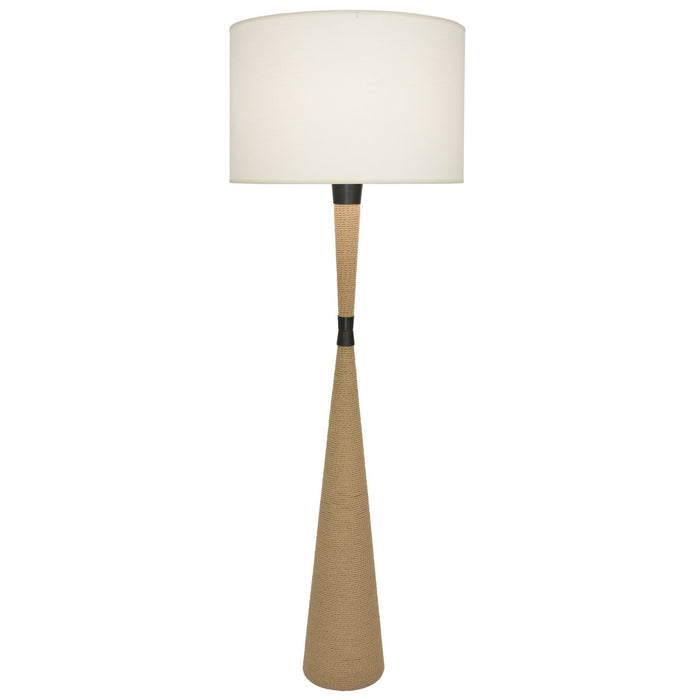 Robert Abbey Z478 One Light Floor Lamp, Natural Rope w/Deep Patina Bronze