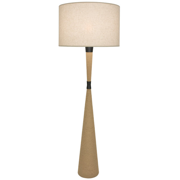 Robert Abbey Z478X One Light Floor Lamp, Natural Rope w/Deep Patina Bronze