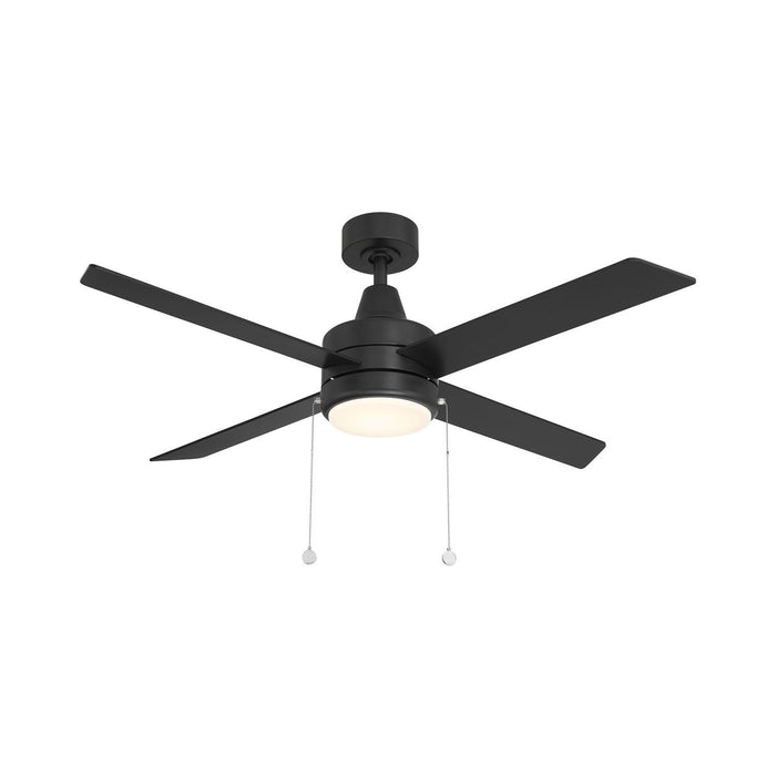 W.A.C. Lighting F-106L-MB LED Flush Mount Ceiling Fan, Matte Black