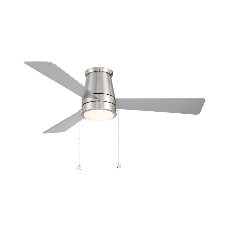 W.A.C. Lighting F-108L-BN LED Flush Mount Ceiling Fan, Brushed Nickel