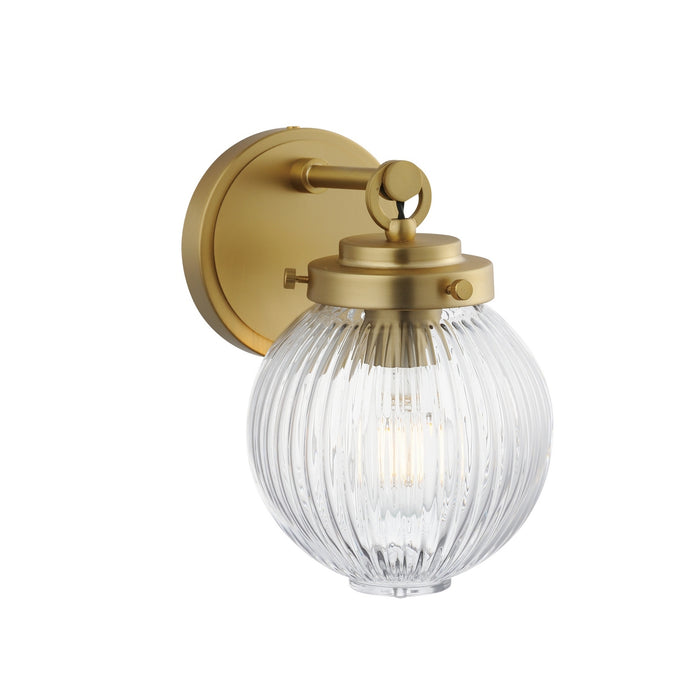 Maxim 15191CRSBR One Light Wall Sconce, Satin Brass