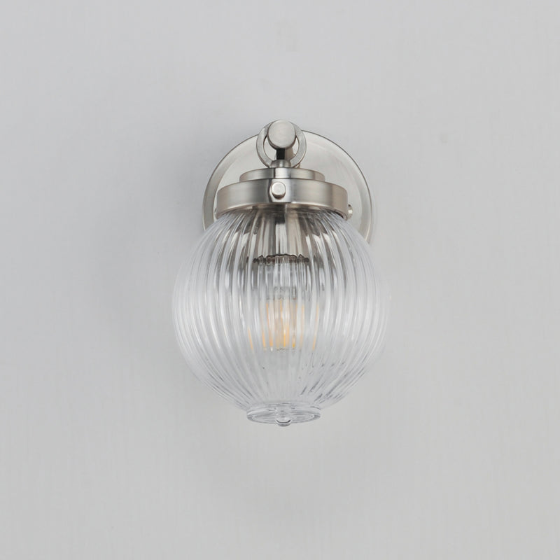 Maxim 15191CRSN One Light Wall Sconce, Satin Nickel