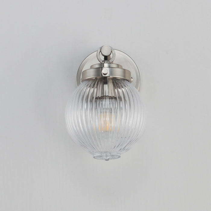 Maxim 15191CRSN One Light Wall Sconce, Satin Nickel