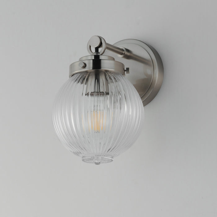 Maxim 15191CRSN One Light Wall Sconce, Satin Nickel