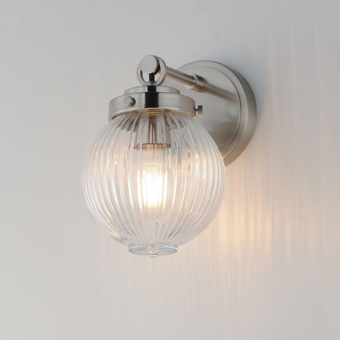Maxim 15191CRSN One Light Wall Sconce, Satin Nickel