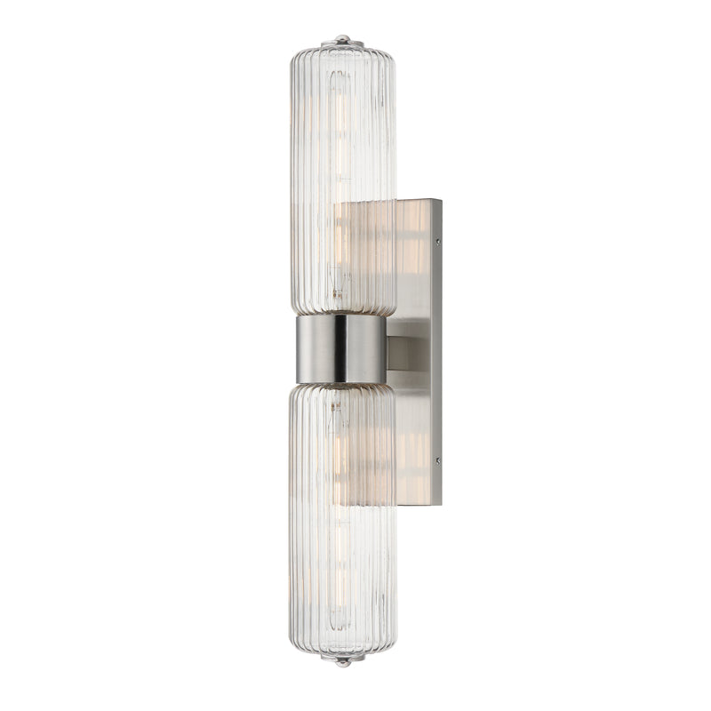 Maxim 15192CRSN Two Light Wall Sconce, Satin Nickel