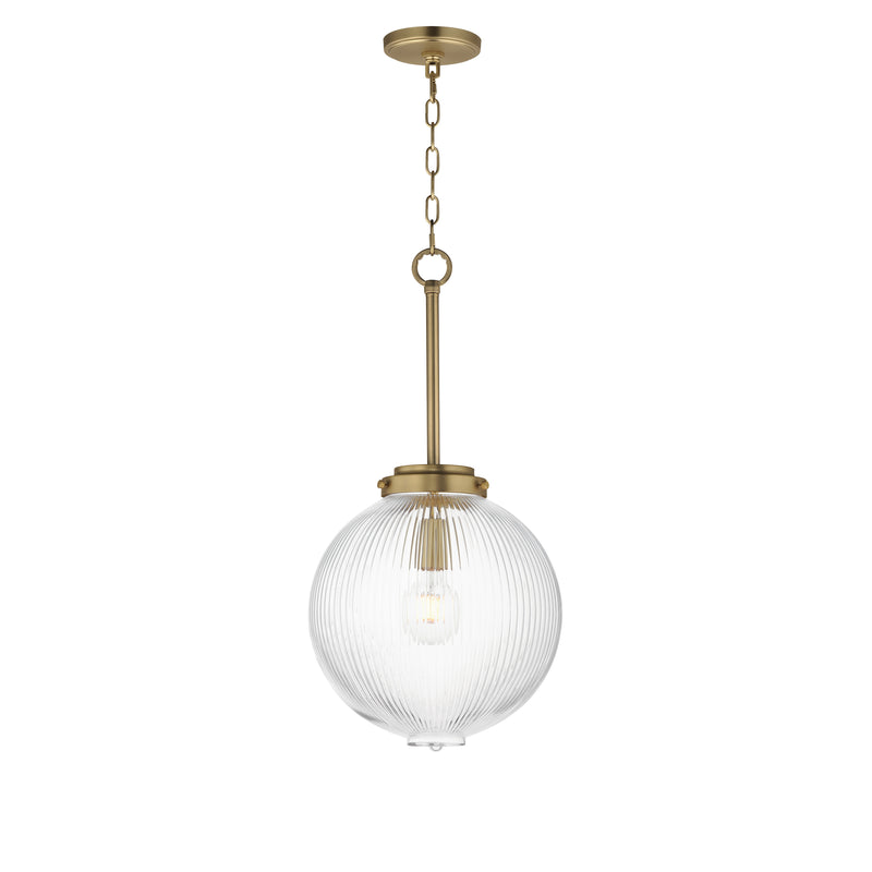 Maxim 15194CRSBR One Light Pendant, Satin Brass