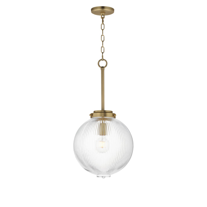 Maxim 15194CRSBR One Light Pendant, Satin Brass
