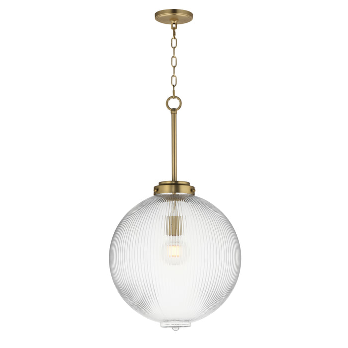 Maxim 15196CRSBR One Light Pendant, Satin Brass
